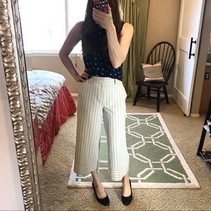 Banana Republic wide leg cropped trousers